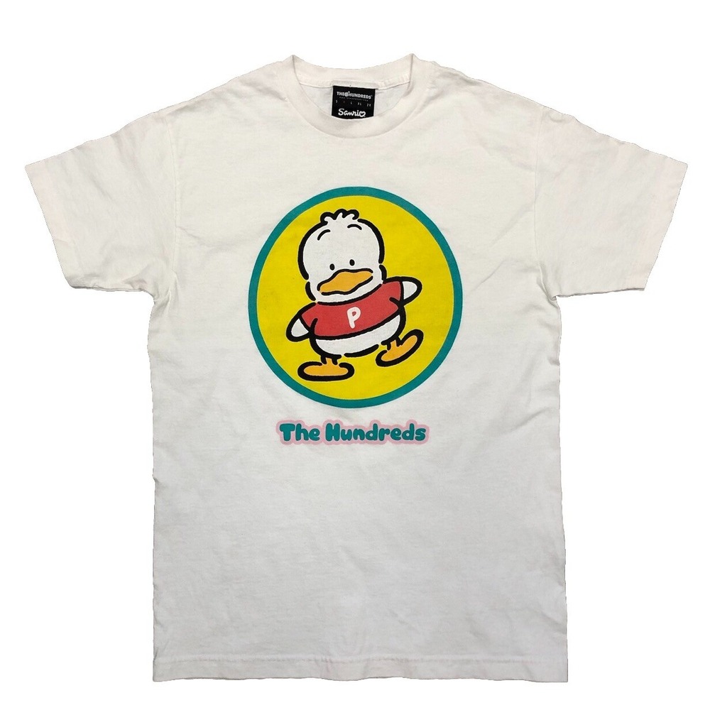 The Hundreds X Sanrio Pekkle T Shirt M White Hello Kitty Friends Streetwear
